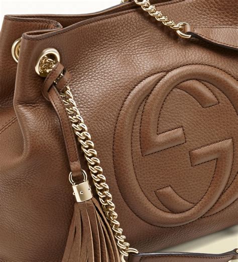 brown leather Gucci handbags sale